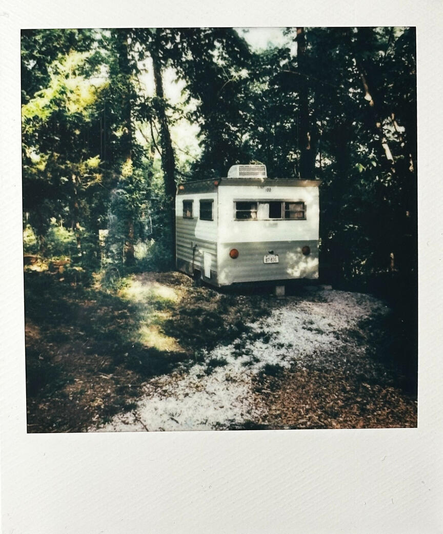 the trailer we slept in during the "Window Pain" video shoot